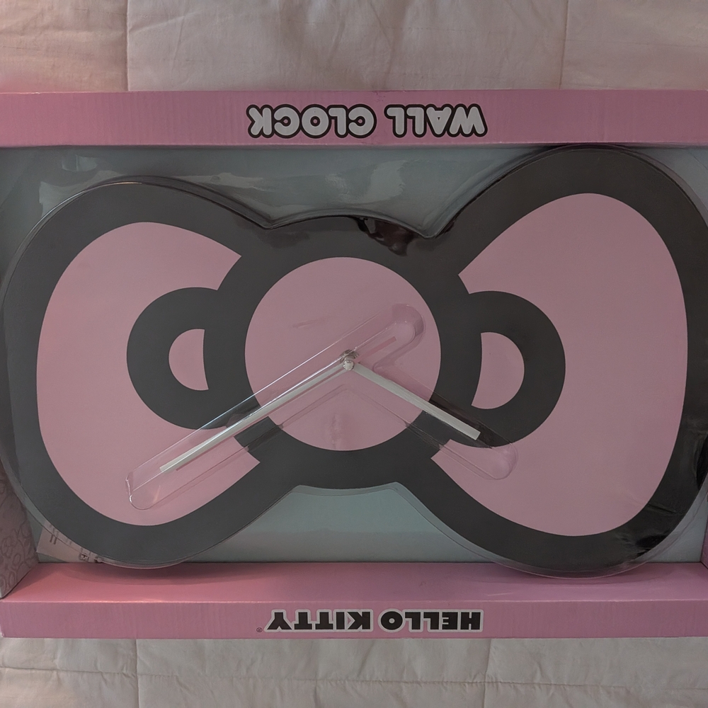 Hello Kitty Pink and White Wall Clock